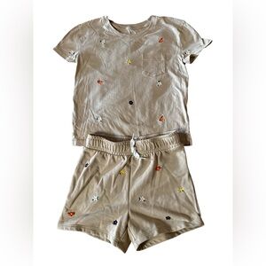 GAP Kids Beige Set with Colorful Embroidery Size L